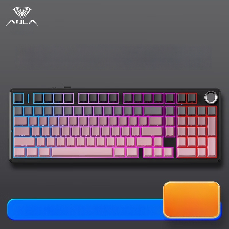 Aula Tarantula F99/F99Pro mechanická klávesnica – bezdrôtový Bluetooth, tri režimy, RGB podsvietenie, ABS telo, až 3 zariadenia súčasne