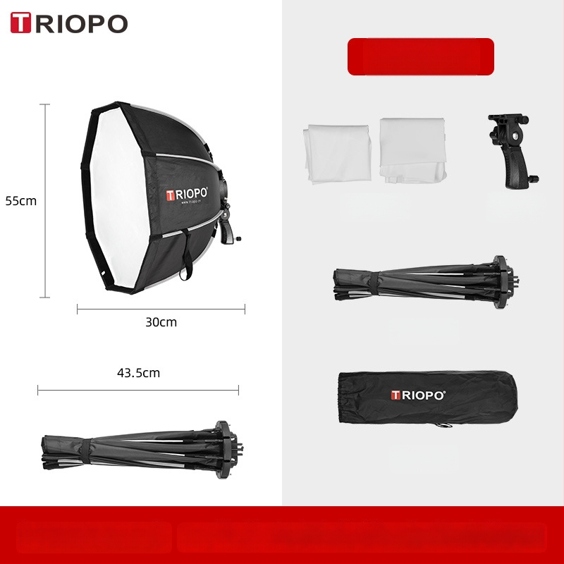 Jiebao K2 Švelnaus Šviesos Dėžė su Oktagonaline Tinkleliu – Greitas Tvirtinimas Studijinei Fotografijai