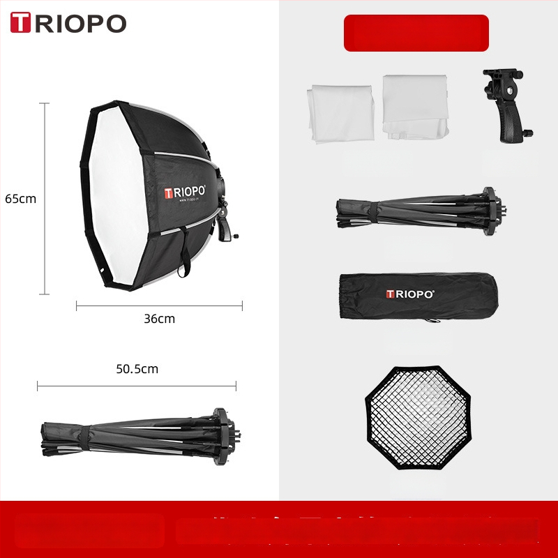 Jiebao K2 Švelnaus Šviesos Dėžė su Oktagonaline Tinkleliu – Greitas Tvirtinimas Studijinei Fotografijai