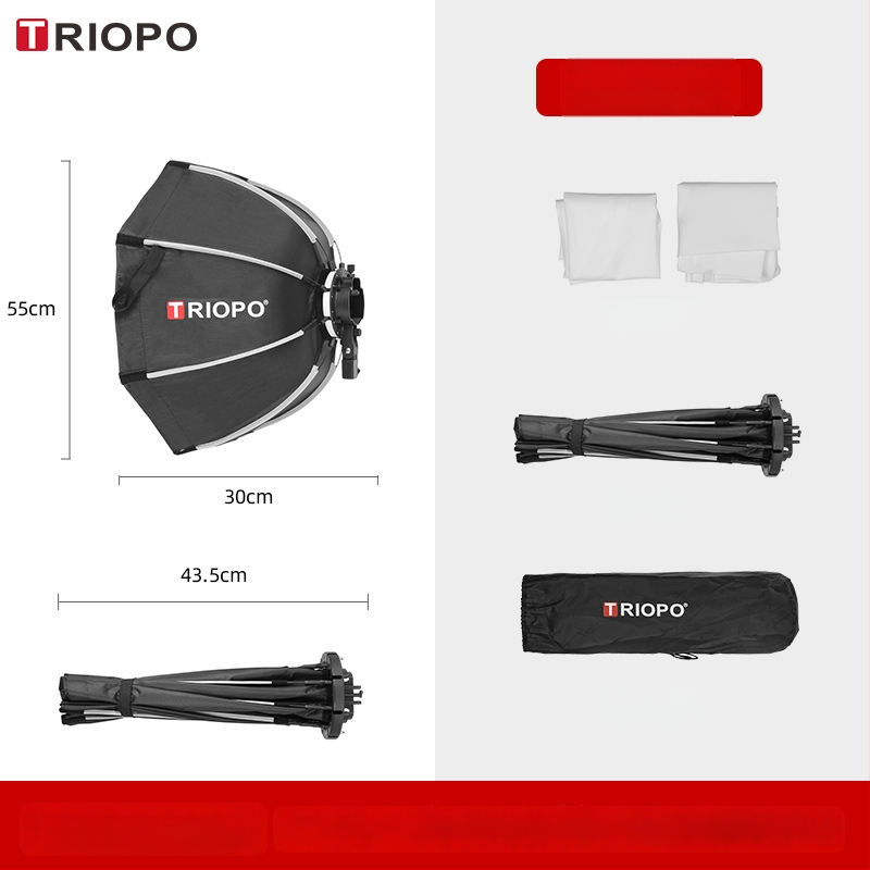 Jiebao K2 Švelnaus Šviesos Dėžė su Oktagonaline Tinkleliu – Greitas Tvirtinimas Studijinei Fotografijai