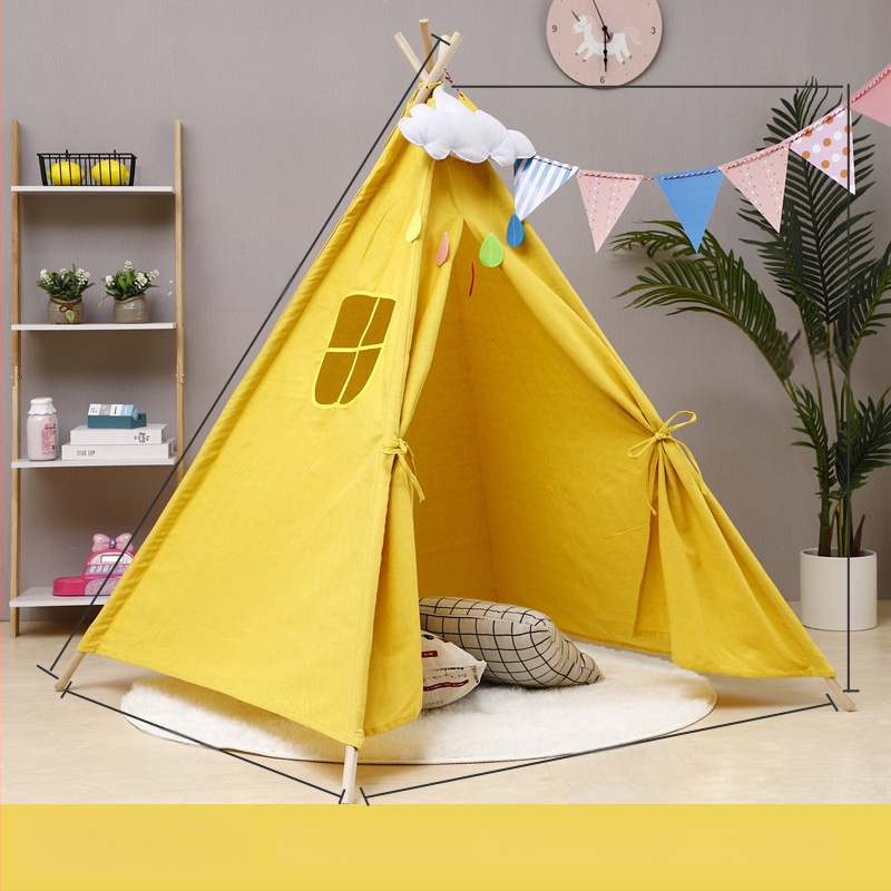 Vienam žmogui skirta sulankstoma stovyklavimo palapinė, trikampio formos; vienos sluoksnio konstrukcija; vidinis audinys ir grindų audinys iš medvilnės ir lino