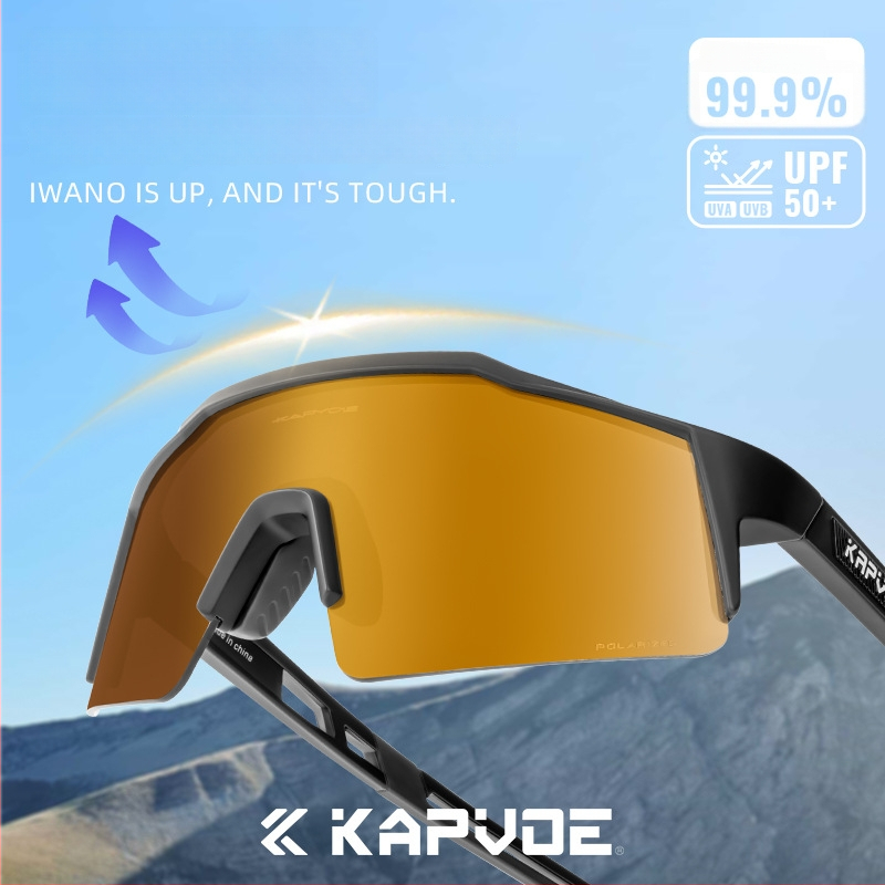 Polarizované cyklistické okuliare s vetroodolným rámom TR90, sada 1 šošovky