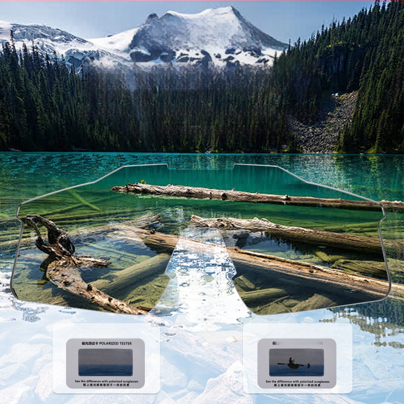 Polarizované cyklistické okuliare s vetroodolným rámom TR90, sada 1 šošovky