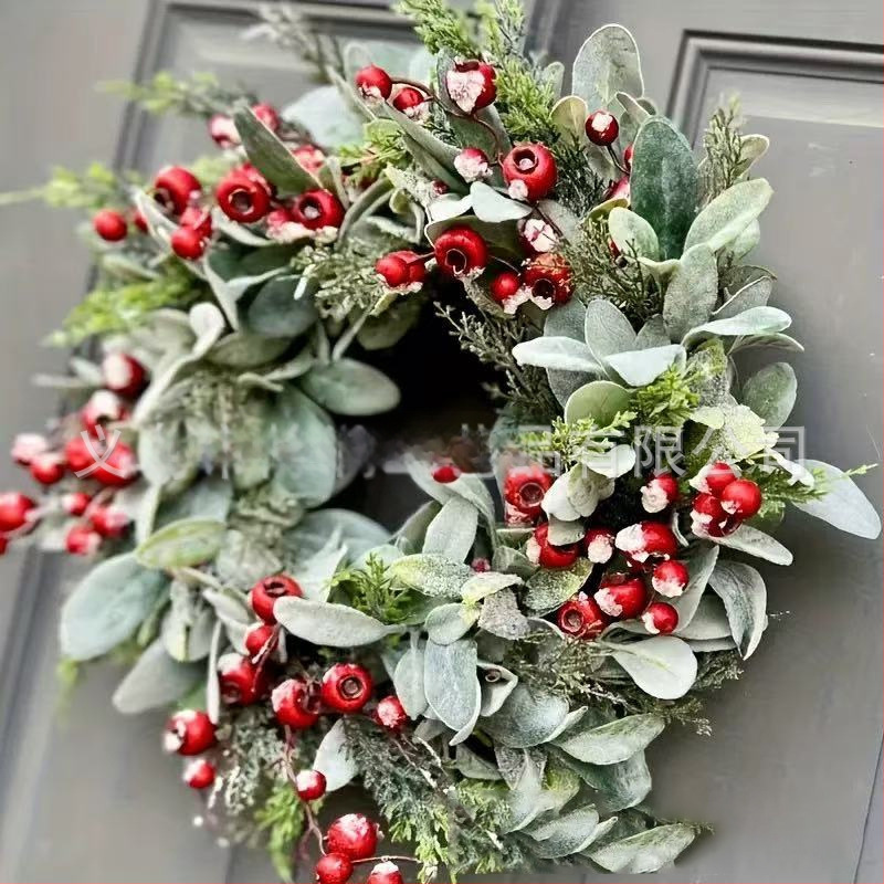 Vianočný veniec, PE materiál, americký štýl, model SD-28