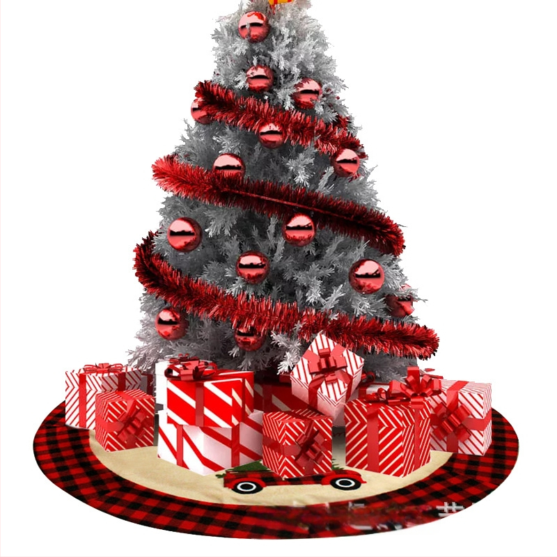 Sukňa pod stromček, textilný materiál, s mašľou, dekoratívny rekvizit pre vianočnú výzdobu, Fun pigeon