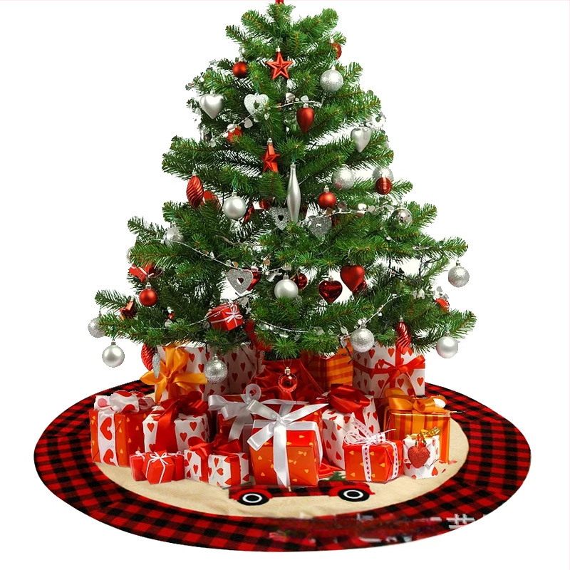 Sukňa pod stromček, textilný materiál, s mašľou, dekoratívny rekvizit pre vianočnú výzdobu, Fun pigeon