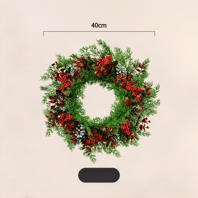 Vianočný veniec, plastový materiál, moderný minimalistický štýl, ručná výroba, značka Other