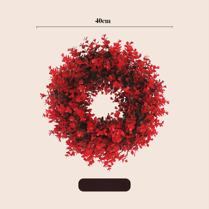 Vianočný veniec, plastový materiál, moderný minimalistický štýl, ručná výroba, značka Other