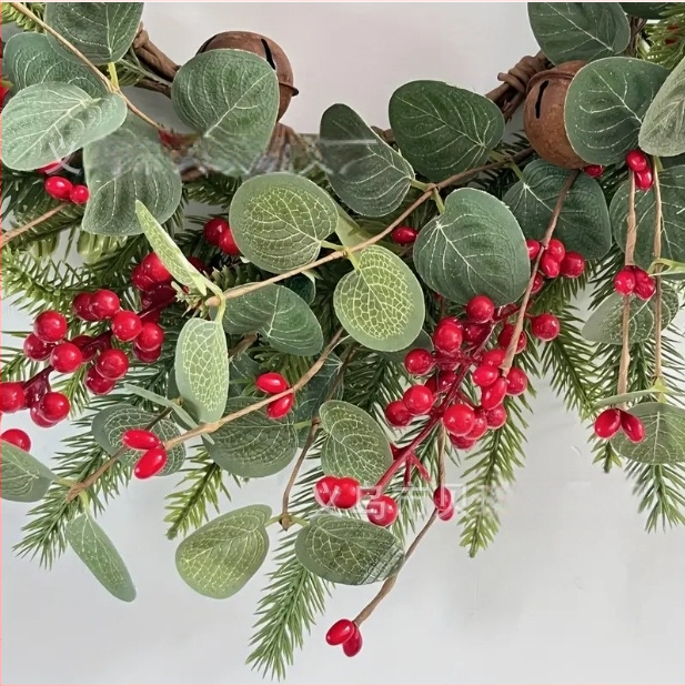 Kalėdinis vainikas – pakabinamas dekoras, plastikas, Beiqi prekės ženklas, skirtas Kalėdų medeliui