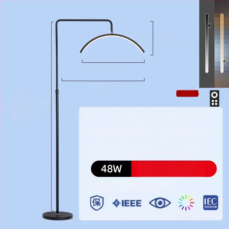 Štýl LED lampa pre kozmetický salón na starostlivosť o oči, nechty a mihalnice, stojaca lampa, 100–240 V, pokrytie 10–15 m², nožný vypínač, moderný minimalistický štýl