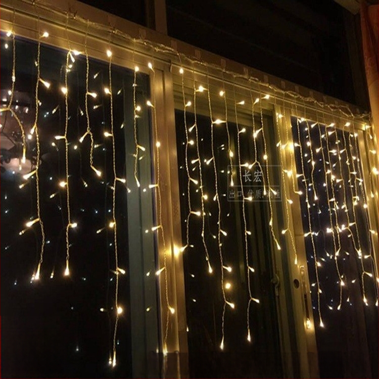 LED hviezdne svetlá na záves s vodopádom – svadobná dekorácia, 110V, CE certifikované, tvar: totem