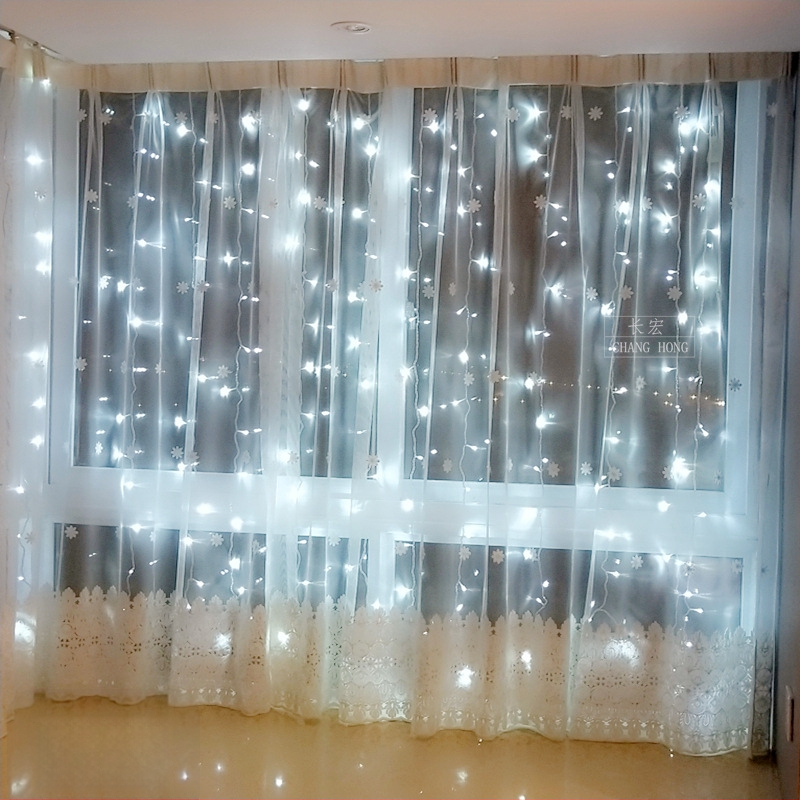 LED hviezdne svetlá na záves s vodopádom – svadobná dekorácia, 110V, CE certifikované, tvar: totem