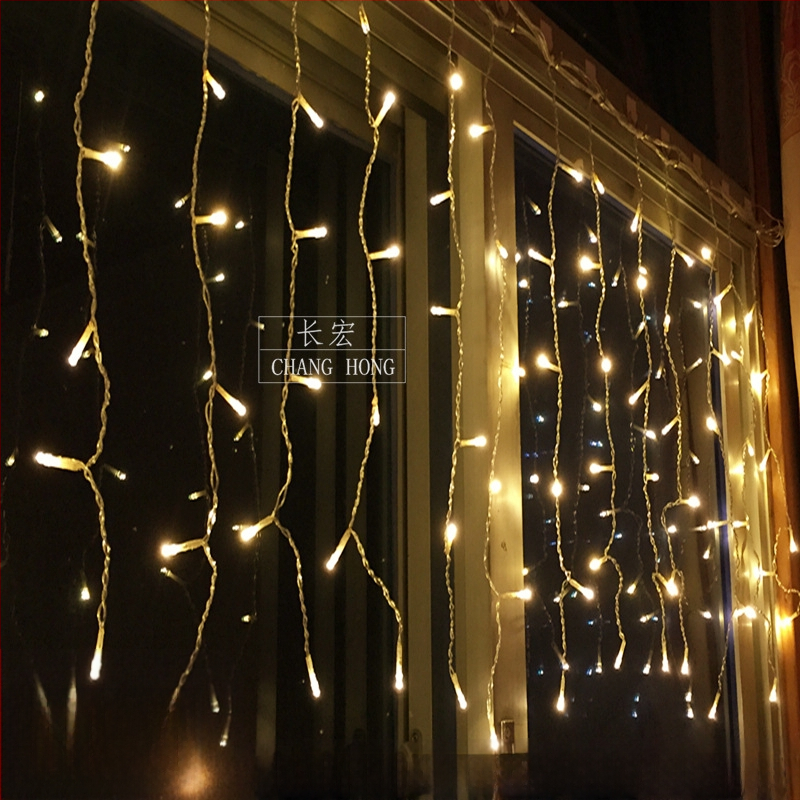 LED hviezdne svetlá na záves s vodopádom – svadobná dekorácia, 110V, CE certifikované, tvar: totem