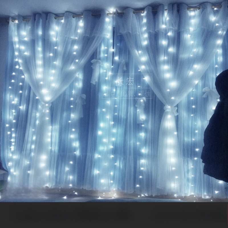 LED hviezdne svetlá na záves s vodopádom – svadobná dekorácia, 110V, CE certifikované, tvar: totem