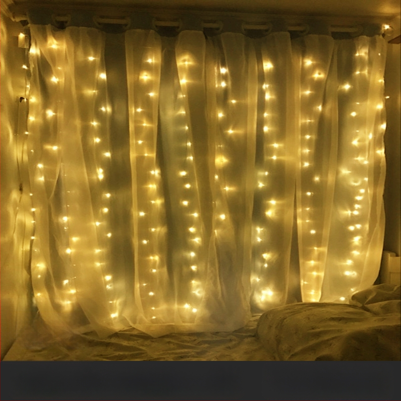 LED hviezdne svetlá na záves s vodopádom – svadobná dekorácia, 110V, CE certifikované, tvar: totem