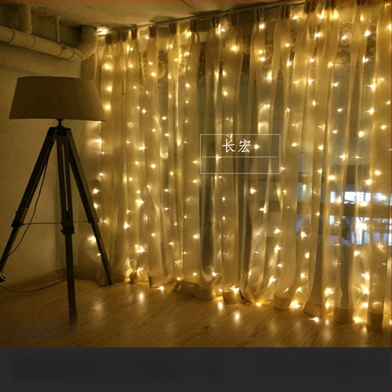 LED hviezdne svetlá na záves s vodopádom – svadobná dekorácia, 110V, CE certifikované, tvar: totem