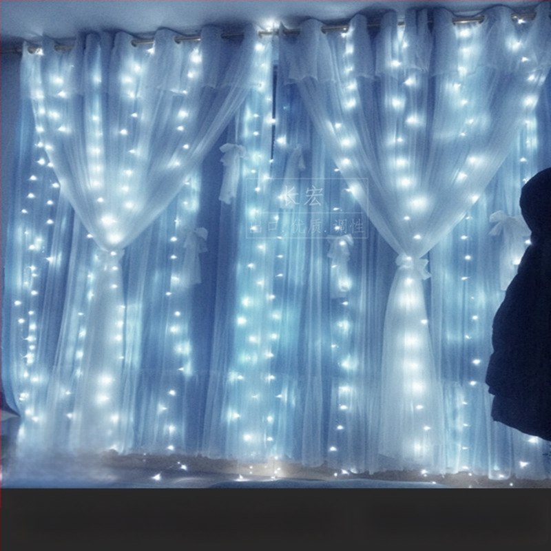 LED hviezdne svetlá na záves s vodopádom – svadobná dekorácia, 110V, CE certifikované, tvar: totem