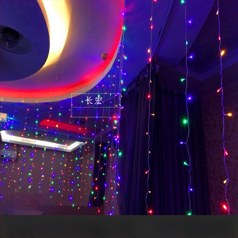 LED hviezdne svetlá na záves s vodopádom – svadobná dekorácia, 110V, CE certifikované, tvar: totem