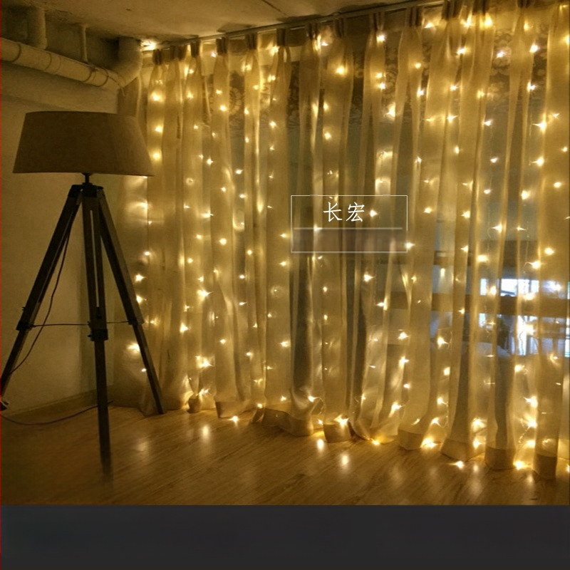 LED hviezdne svetlá na záves s vodopádom – svadobná dekorácia, 110V, CE certifikované, tvar: totem