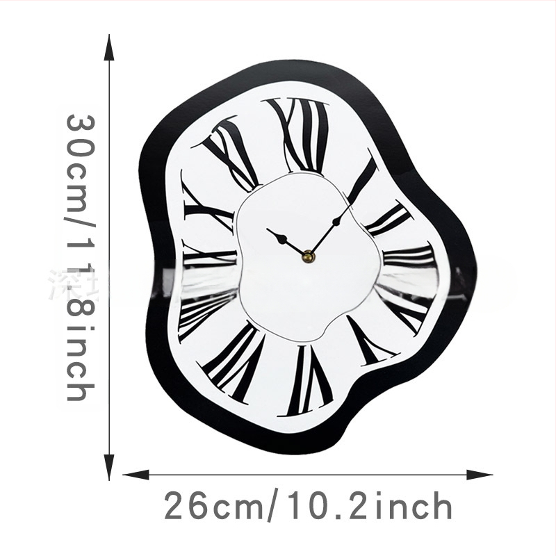 Nástenné hodiny emoyo E-CY-102 — moderná jednoduchosť, oválny tvar, kryt z akrylátu, ciferník z organického skla, ukazovatele a čísla, plynulý chod