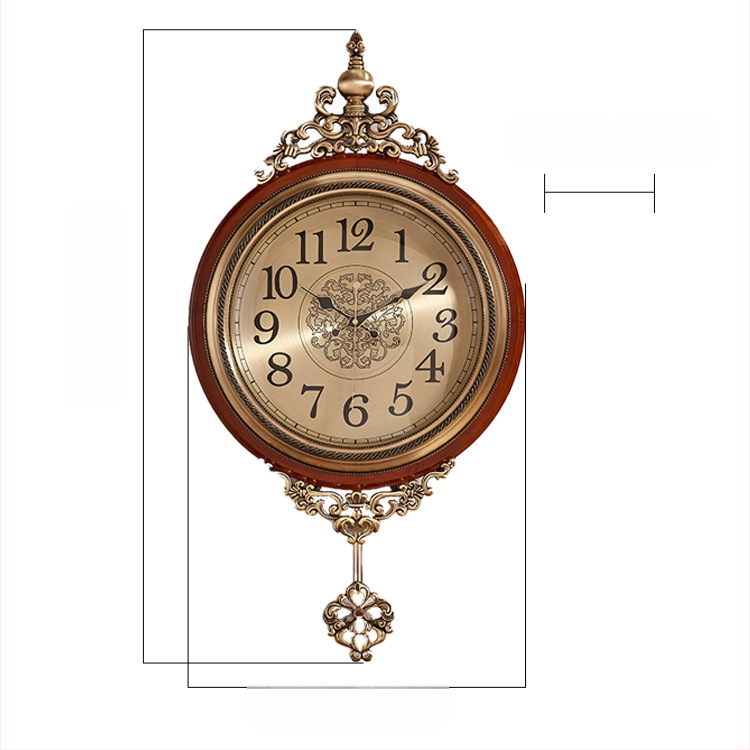 Nástenné hodiny 18003 – Nordic štýl, kruhové kovové puzdro, medený ciferník, japonský quartz pohon, batériové napájanie