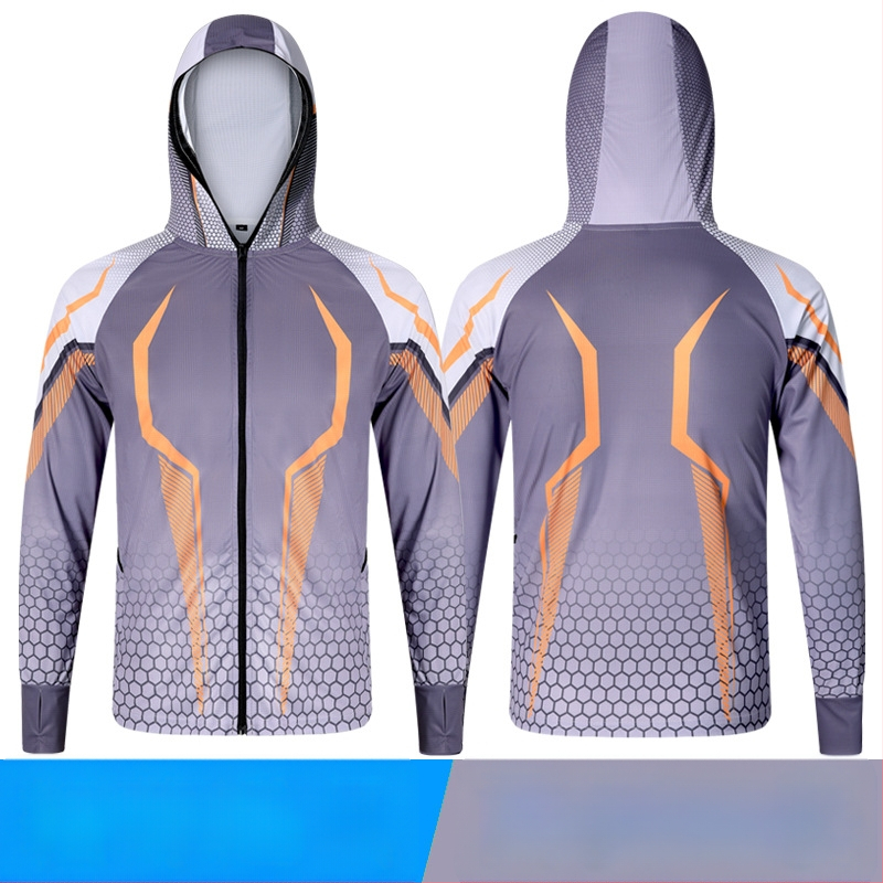 Pruhované polyesterové rybárske tričko, rýchloschnúce, priedušné, odvádzajúce vlhkosť, letné na rybolov