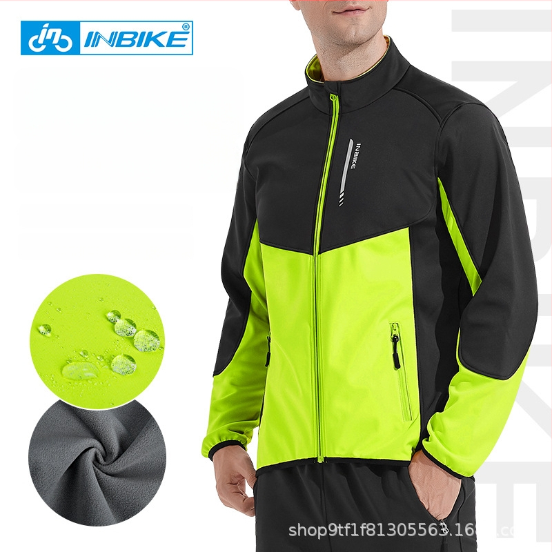 INBIKE Zimná cyklistická bunda pre mužov, vetruodolná, teplá, fleece materiál