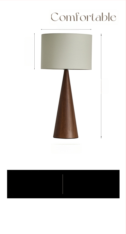 Stolná lampa, látkové tienidlo, retro štýl stredného storočia, teplé tlmené svetlo, nočné svetlo, 220V, 3C certifikát 2020371001000003