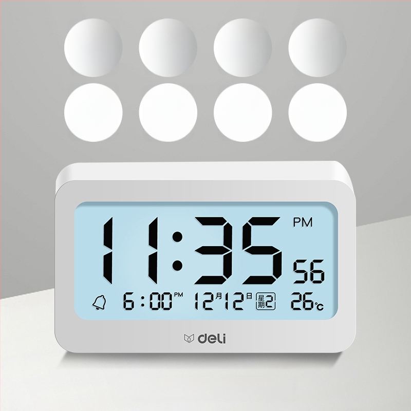 Deli elektronické budíkové hodiny s LCD displejom, napájané batériou, bohémsky štýl