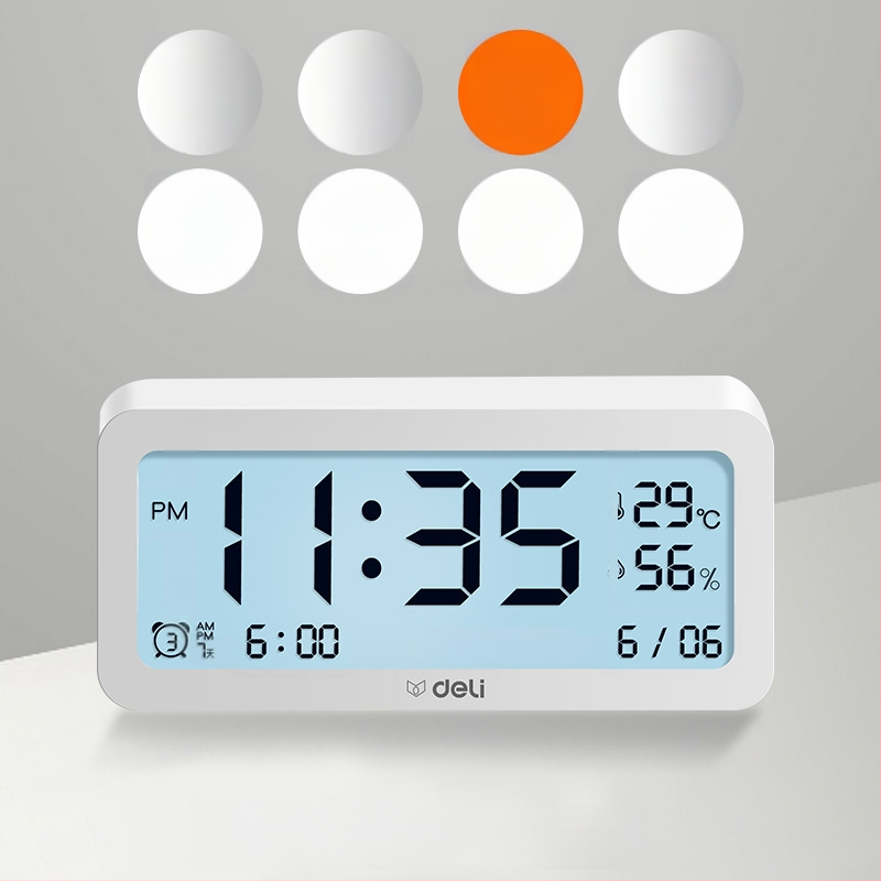 Deli elektronické budíkové hodiny s LCD displejom, napájané batériou, bohémsky štýl