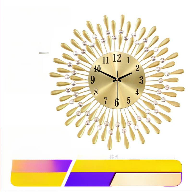 Nástenné hodiny JT1301 s kvarcovým pohonom, batériové napájanie, kovový ciferník, puzdro z umeleckého železa