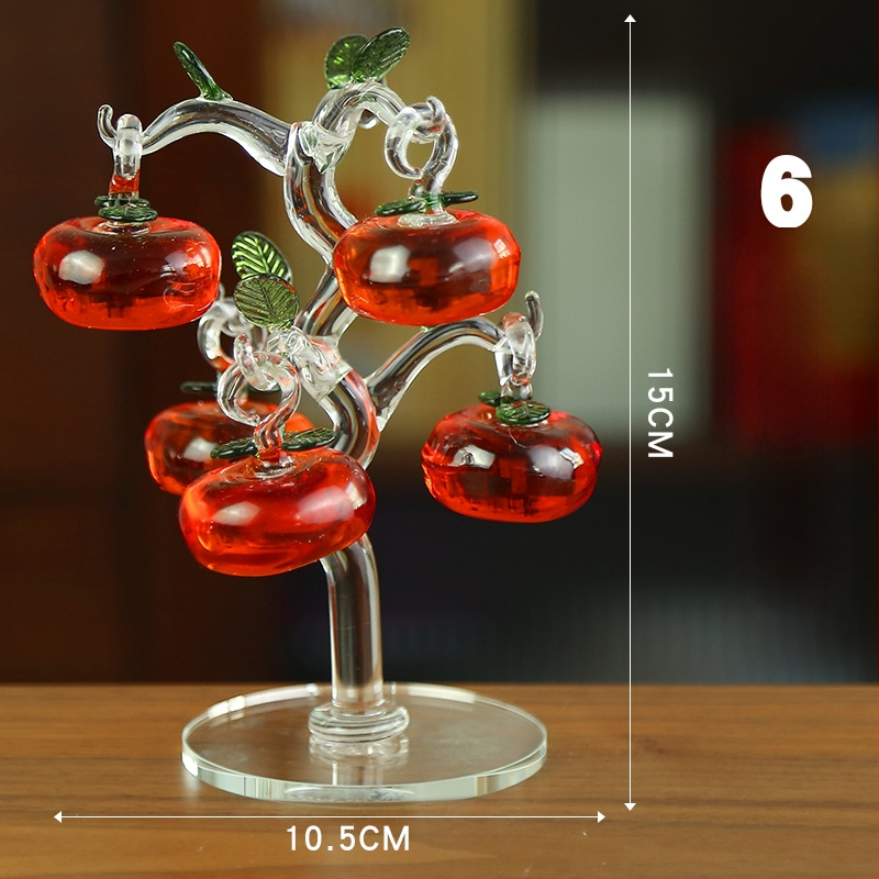 Krištáľový sklenený stojan na telefón, ozdoba – model LSSJBJ478, Jiang Shisheng, moderný minimalistický štýl