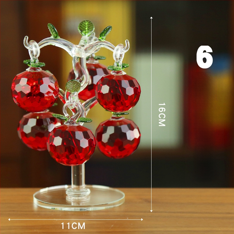 Krištáľový sklenený stojan na telefón, ozdoba – model LSSJBJ478, Jiang Shisheng, moderný minimalistický štýl