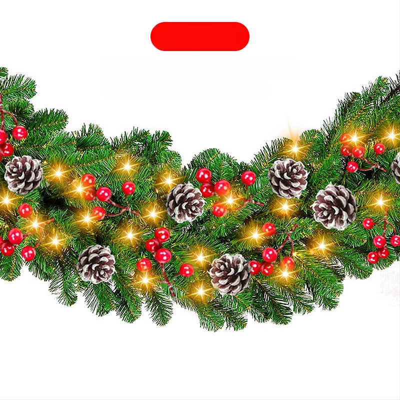 PVC ukse ripatav jõulukaunistus, poolautomaatselt poolkäsitsi valmistatud, kaasaegne minimalistlik stiil, jõuluka rotang dekoratsioon