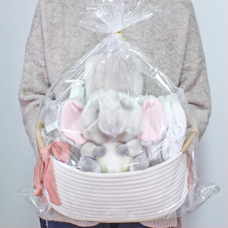 Ovláľny kôš z bavlneného lanka na domáce usporiadanie, s omotaným držadlom, pastoraálny štýl, Flying feather značka, vhodný pre hračky pre domáce zvieratá a drobnosti