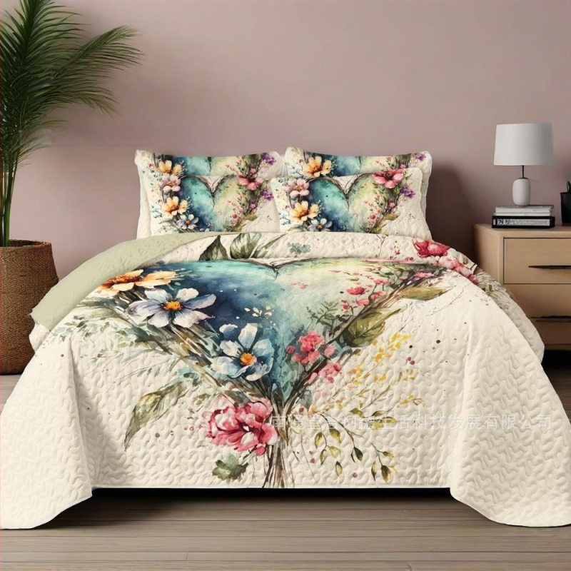 Prikrývka na posteľ s digitálnym tlačom, prateľná, syntetické vlákno, výplň z obyčajných vlákien, vhodná pre všetky ročné obdobia, Burberry.