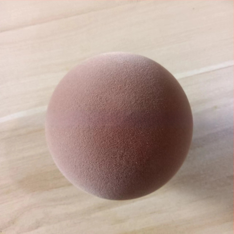 Vianočná guľa s flockingom — Poly Velvet značka, materiál flocking a flocking spracovanie