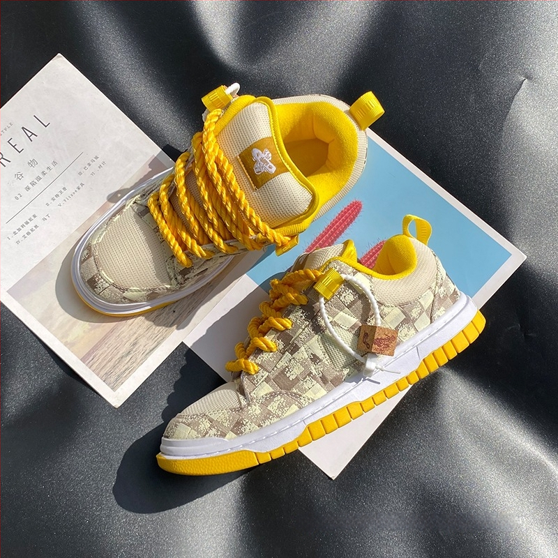 Unisex Casual nízke tenisky, vrchný materiál z syntetickej kože, gumová podrážka, šnúrky vpredu, vzor color-blocking