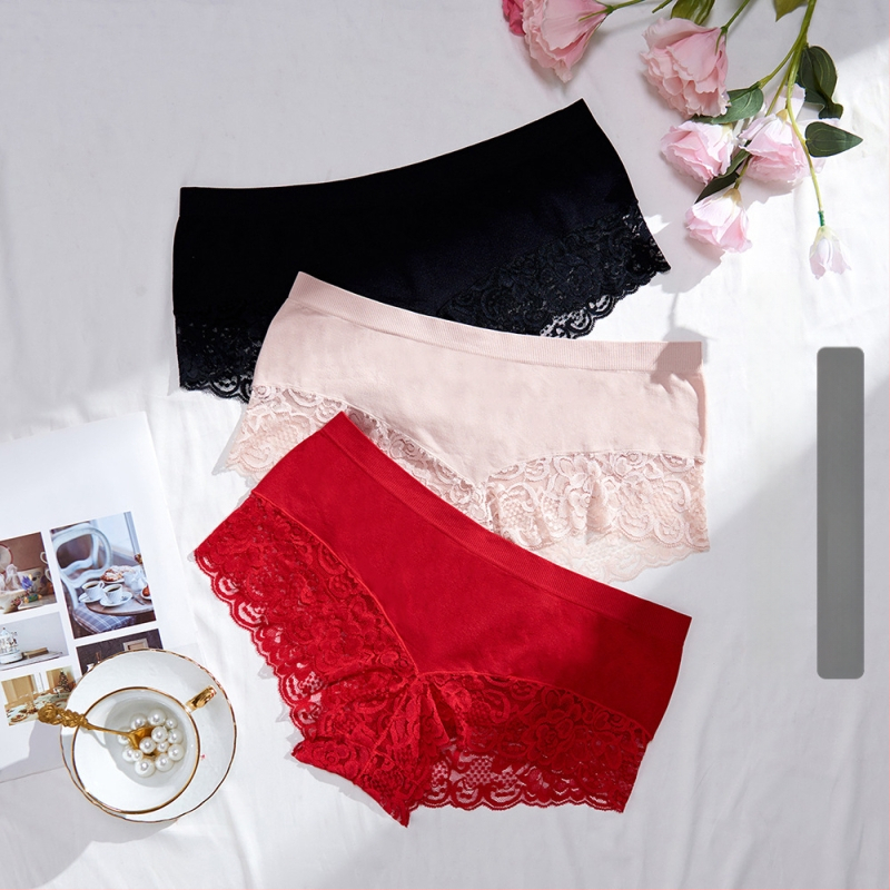 Bezšvové dámske nohavičky z nylonu, s bavlneným rozkrokom, stredný pás, priedušné, tvarujúce telo a zdvihnutie zadku