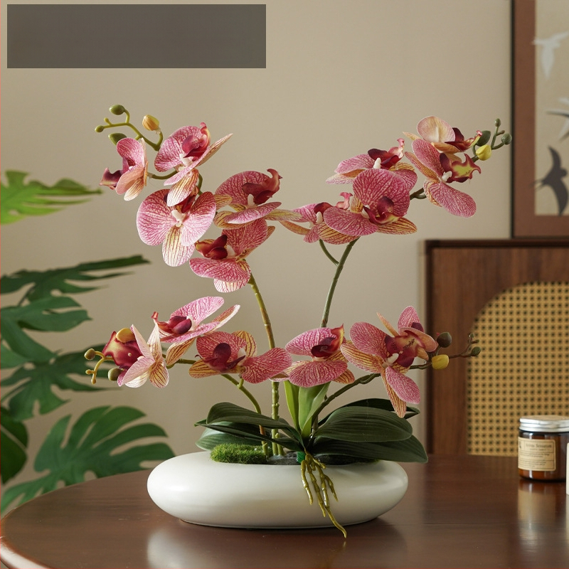 Umelý kvet Peónia pre stolovú dekoráciu, železná drôt, tkaný vzhľad, svadobné použitie