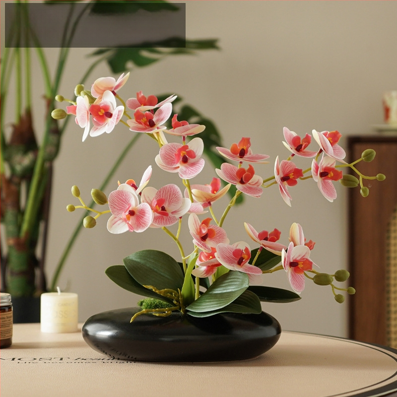 Umelý kvet Peónia pre stolovú dekoráciu, železná drôt, tkaný vzhľad, svadobné použitie