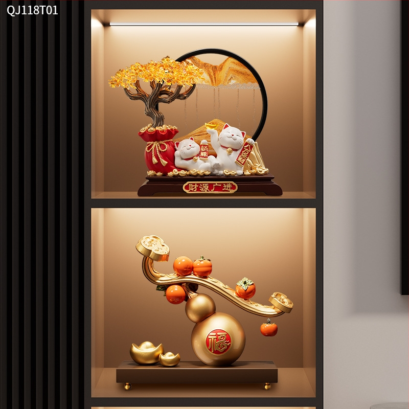 Živicová ozdoba v tvare tekvice do obývačky — štýl ľahký luxus, obchodný dar, model ltao912732657409