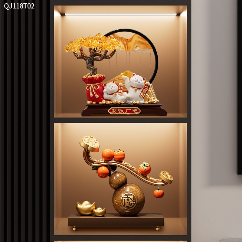 Živicová ozdoba v tvare tekvice do obývačky — štýl ľahký luxus, obchodný dar, model ltao912732657409