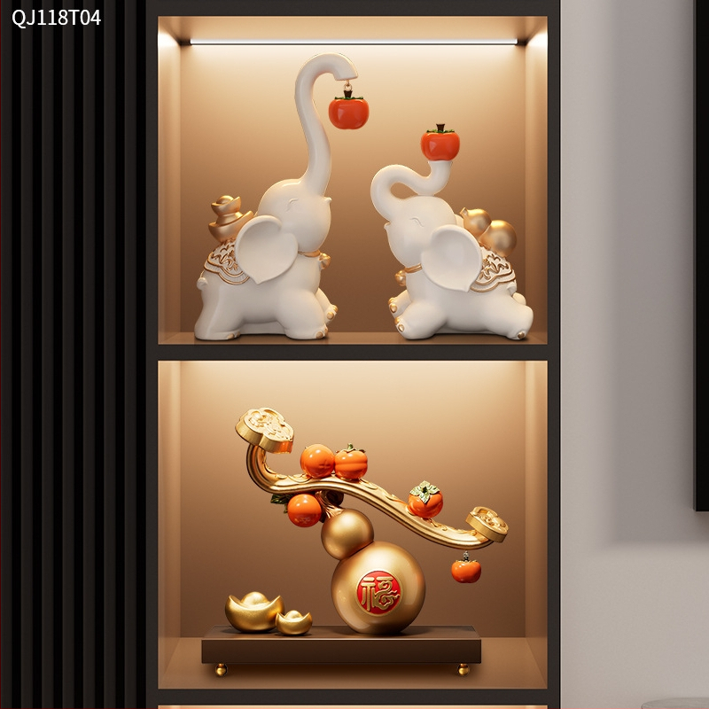 Živicová ozdoba v tvare tekvice do obývačky — štýl ľahký luxus, obchodný dar, model ltao912732657409