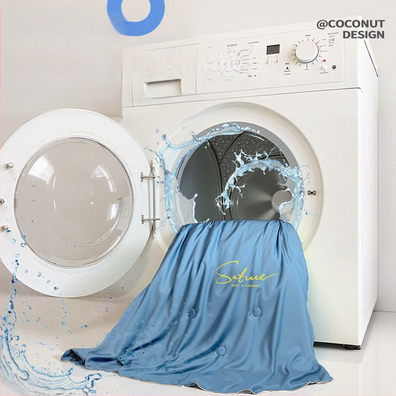 Prikrývka z bavlny pre všetky ročné obdobia, výplň zo sójových vlákien, twill tkanina, veľmi ľahká do 0,5 kg, pratiteľná v práčke