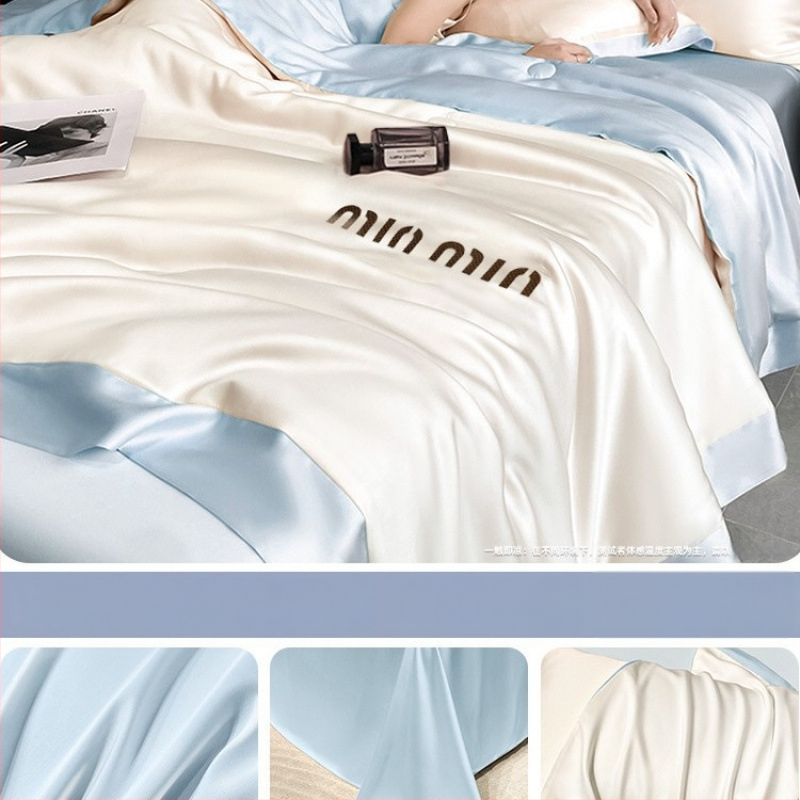 Prikrývka z bavlny pre všetky ročné obdobia, výplň zo sójových vlákien, twill tkanina, veľmi ľahká do 0,5 kg, pratiteľná v práčke