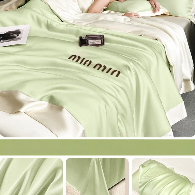 Prikrývka z bavlny pre všetky ročné obdobia, výplň zo sójových vlákien, twill tkanina, veľmi ľahká do 0,5 kg, pratiteľná v práčke