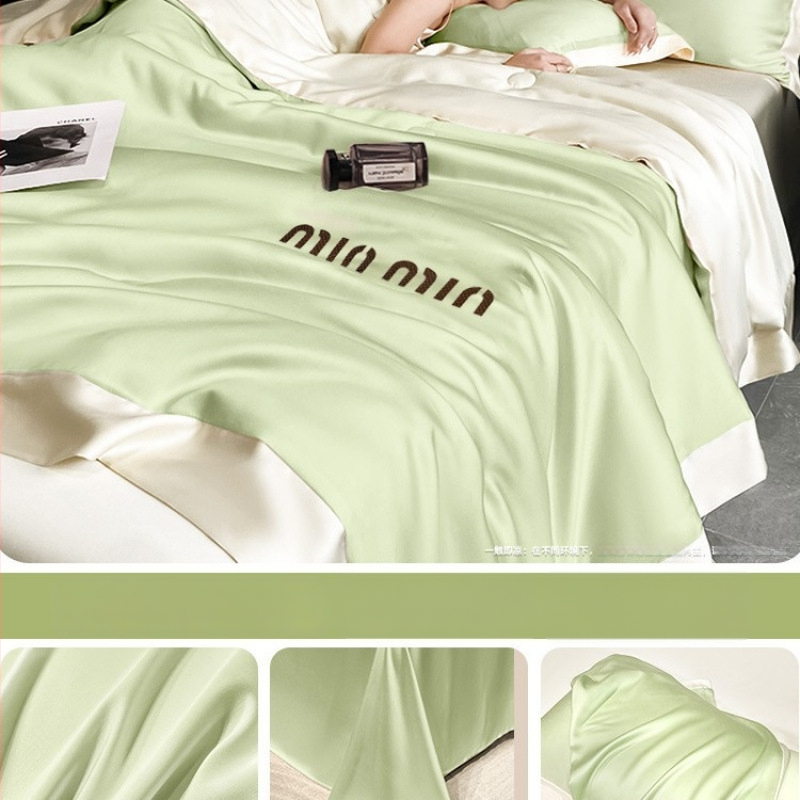 Prikrývka z bavlny pre všetky ročné obdobia, výplň zo sójových vlákien, twill tkanina, veľmi ľahká do 0,5 kg, pratiteľná v práčke