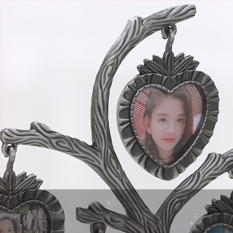 Kovový rám na fotografie v tvare stromu, moderný dizajn s elektrolytickou povrchovou úpravou, kreatívny rám, možnosť vlastných fotografií a darčekovej krabičky