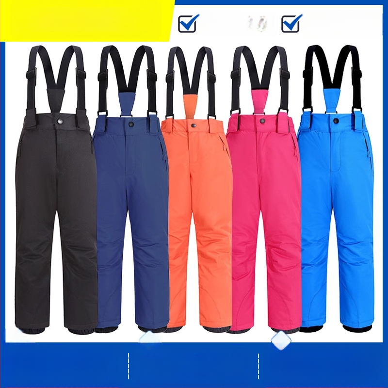 Detské lyžiarske nohavice, unisex, nepremokavé a teplé, 3-vrstvový Tata Temparon materiál, 11000 odolnosť voči vode, model 6611